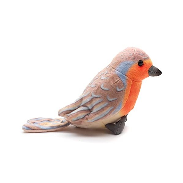 Uni-Toys - Rouge-gorge - 10 cm hauteur - oiseau en peluche - peluche, doudou