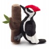 Uni-Toys - Rouge-gorge - 10 cm hauteur - oiseau en peluche - peluche, doudou