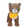 Gipsy- Gispy-Fun Kitties sonores Marron Clair Foulard Orange-Peluche pour enfant-071618, 071618