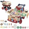 YULEYU Ensemble de Jouets de Cuisine pour Enfants Accessoires avec Son et Lumière Jeu de Cuisine Enfant Barbecue Enfant Jouet