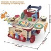 YULEYU Ensemble de Jouets de Cuisine pour Enfants Accessoires avec Son et Lumière Jeu de Cuisine Enfant Barbecue Enfant Jouet