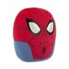 Ty - Marvel Squish a boos - Coussin Spiderman 35 cm - TY39352 - Rouge, Bleu - Dès 3 Ans