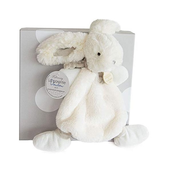 Doudou et Compagnie - Doudou Lapin Bonbon - Boite Cadeau - Taupe - 26 Cm - Doux - Idée Cadeau de Naissance Fille et Garçon - 