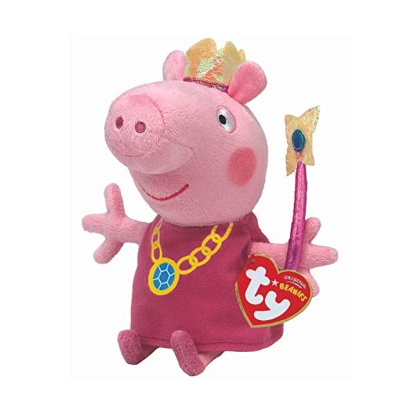 Ty – Peppa Pig – Princesse Peppa – Peluche 20 cm