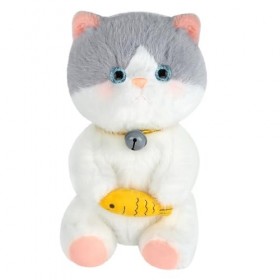 ZS ZHISHANG Peluche Chat Peluche pour Chat Peluche Squishy Chat en Peluche, Peluche Oreiller Peluche Geante Peluche XXL Chat 