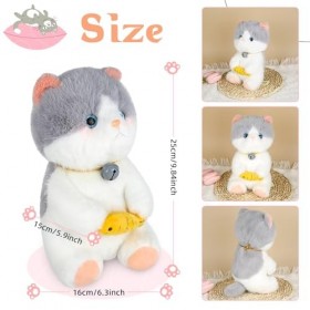 ZS ZHISHANG Peluche Chat Peluche pour Chat Peluche Squishy Chat en Peluche, Peluche Oreiller Peluche Geante Peluche XXL Chat 