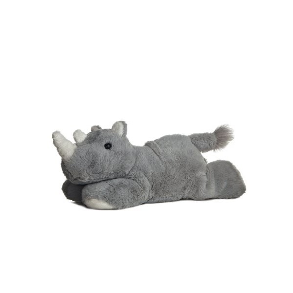 Aurora, 31267, Mini Flopsie Rhinocéros, 20 cm, Peluche, Gris