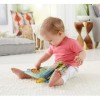 Fisher-Price Mon Petit Livre dActivités, textures et sons multiples, jouet bébé avec anneau pour laccrocher à la poussette,