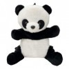 Aunis Bretelles réglables multifonctionnelles cadeaux panda peluche sac à dos jouet dessin animé sac à bandoulière rembourré 