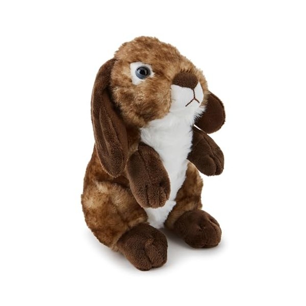 Peluche de Lapin Marron 20cm - Doux, Écologique, Partie de la Série Aimée danimaux Safari, Fabriqué avec Matériel 100% Rec