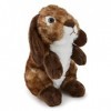 Peluche de Lapin Marron 20cm - Doux, Écologique, Partie de la Série Aimée danimaux Safari, Fabriqué avec Matériel 100% Rec