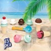 Eddy Toys Lot de 15 Jouets interchangeables avec Pelle à crème glacée, 8711252231013
