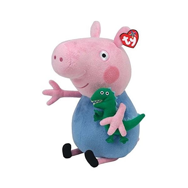 Peppa Pig - Peppa le cochon - Peppa Large - George - Peluche - 28 cm