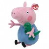 Peppa Pig - Peppa le cochon - Peppa Large - George - Peluche - 28 cm