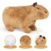 Cutogain Jouet en peluche Capybara de 30 cm, poupée mignonne en forme de cochon dInde, peluche réaliste, poupée mignonne en 