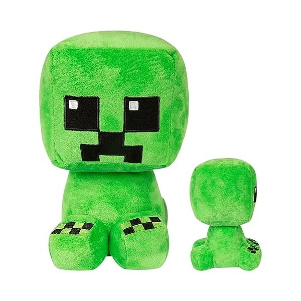 Poupée en Peluche Minecraft Peluche Jouet Tissu à Poils Ras et Rempli de Coton PP Animé Peluche Jouet Cadeau danniversaire E