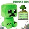 YISKY Mine-Craft Poupée en Peluche, 22 Cm Creeper Plushies, Mine-Craft Peluches des Personnages, Mine-Craft Creeper Poupées, 