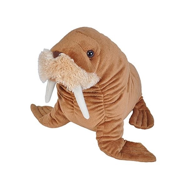 Wild Republic Cuddlekins Morse, Animal en Peluche, 30 cm, Cadeau pour Bébés, Peluche Écologique, Rembourrage Fabriqué à Parti