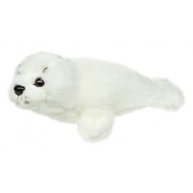 Uni-Toys - Bébé Phoque Blanc - 21 cm Longueur - Veau Marin - Peluche, Doudou