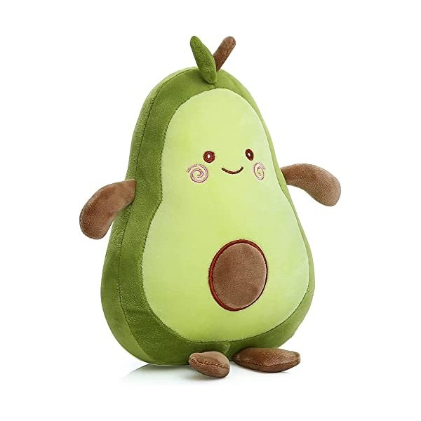 Yeqivo Joli Jouet davocat en Peluche Cute Avocado Plush pour Les Filles et Les Amis Jaune,30CM 