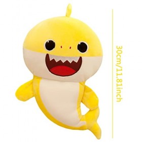 Ropniik Shark Peluche,Sharkpoupée en Peluche Douce Et Cousue,30 Cm Peluche Sharkpeluche Douce Et Mignonne,Cadeau danniversai
