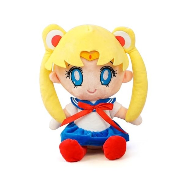 Philoctes Jouet en Peluche Sailor Moon Bleu Tsukino Usagi, Dessin Animé Peluche Poupées Peluches Jouet 26cm en Peluche pour E