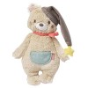 Fehn Ourson Câlin en peluche Bruno - doux pour aider les nouveaux-nés à sendormir - pour bébé à saisir, à toucher et à câlin