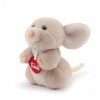 Trudi Trudini 51284 Plüschtier Maus ca. 14 cm Größe XS , hochwertiges Stofftier mit weichen Materialien, liebevolle Details,