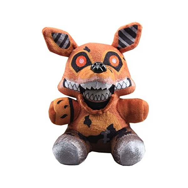 uiuoutoy Five Nights At Freddys Plush Toys Fnaf The Twisted Ones Peluche Foxy Marron 17,8 cm