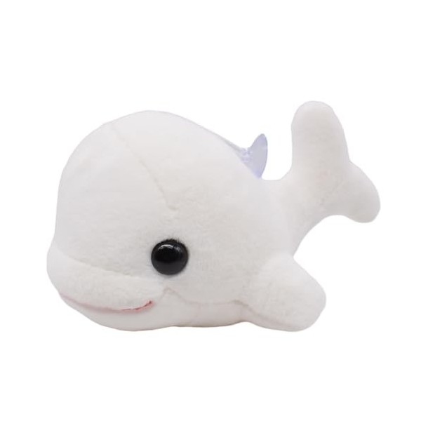 MiuxE Baleine Béluga, Animal en Peluche, Peluche Écologique, 20cm Mignon Super Doux en Peluche Baleine Farcie Réaliste, Cadea