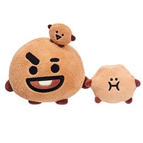 Aurora World- Aurora, 61462, BT21 Official Merchandise, SHOOKY Peluche, 18cm, Marron