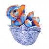 Wild Republic Dinosauria IV Baby Egg Tricératops, Idée Cadeau pour Enfants, Jouet en Peluche, Jouet Écologique, Peluche Dinos