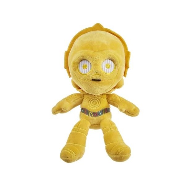 Star Wars Mattel Peluche C-3PO 20&nbsp;cm, Jouet à Collectionner pour Fans et Enfants dès 3&nbsp;Ans, GXB25
