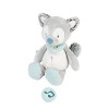 NATTOU Mini Peluche Musicale Loup, Berceuse La-Le-Lu, Hauteur : 22 cm, Tim et Tiloo, Gris, 498081