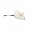 Hansa - Peluche Souris Blanche 9cmL x6 