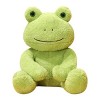 JAWSEU Grenouille en Peluche, Peluche Grenouille Animal en Peluche Doux Étreinte Oreiller Poupée Coussin Animal Grenouille Pe