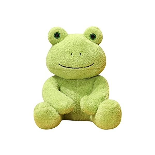 JAWSEU Grenouille en Peluche, Peluche Grenouille Animal en Peluche Doux Étreinte Oreiller Poupée Coussin Animal Grenouille Pe