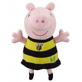 Rocco Giocattoli Pig Peluche de Peppa, 20 cm de Haut et entièrement Produits avec Plastique recyclé. Assortis en Quatre Style