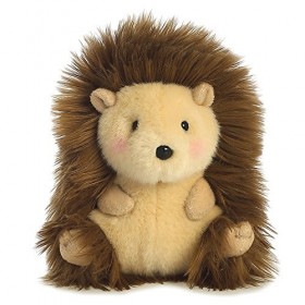 Aurora-Aurora-16812-Peluche-Hérisson Joyeux-Animaux Marrants, 16812, Beige, Brown, Pink
