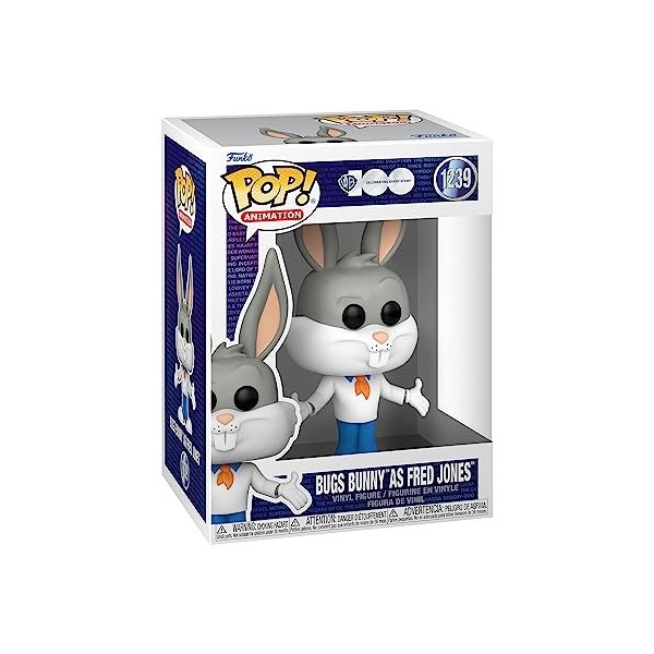 Funko Pop! Animation: HB - Bugs Bunny As Fred - Looney Tunes - Les Looney Tunes - Figurine en Vinyle à Collectionner - Idée d