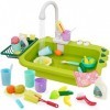 Jouets dévier de Cuisine pour Enfants de 1 an - Cuisine pour Enfant avec Lave-Vaisselle, Robinet, Couverts, Nettoyant de Cui