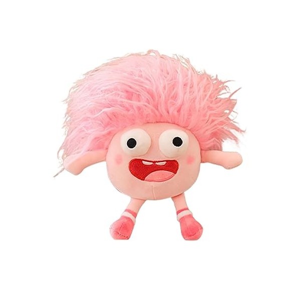 Onlynery Poupée avec des Cheveux, Chiffon pour bébés, Poupée en Peluche Dessin animé en Coton, Jouet à câliner avec Yeux Pop,