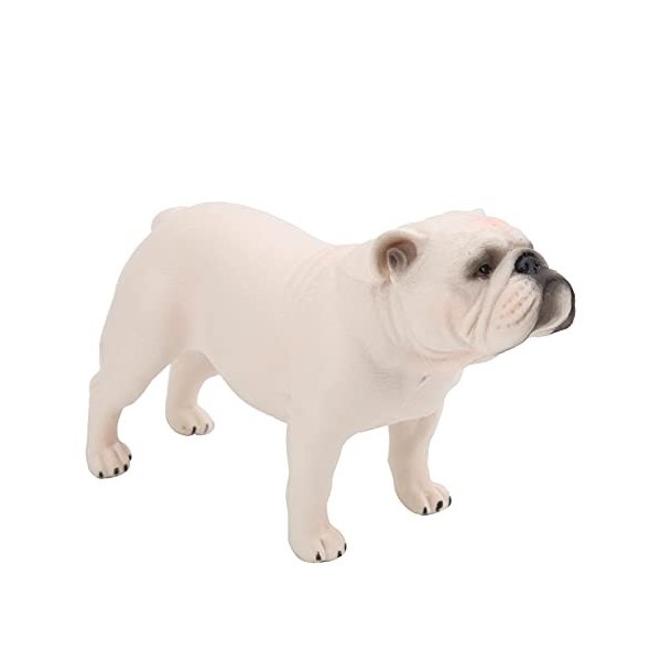 plplaaoo Décoration De Bouledogue Français,Statue De Bouledogue Français, Modèle De Chien Simulé Figurine Animal Mignon Jouet