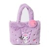 IMPLUG Sac fourre-tout en peluche for filles mignonnes, sac à lunch My Melody Cinnamoroll Pochacco Kuromi, sac à lunch Color