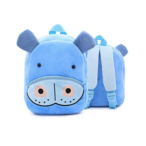 DafenQ Sac Bébé Maternelle Animaux Sac à Dos Enfant Cartable à Collation Jouets Sac à Dos en Peluche Mignon Léger Ecole Garde