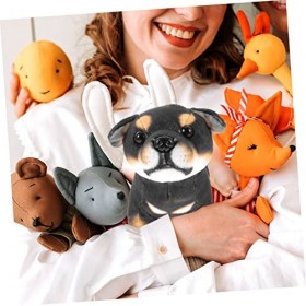 ERINGOGO Poupée Chien Rottweiler Kawaii Peluche pour Chien à Câliner Oreiller en Peluche Poupées Câlines Peluche Bernedoodle 