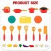 Accessoire Cuisine Enfant Jouet, Accessoire Dinette Enfant, Ustensiles de Cuisine Jouets, Accessoires de Cuisine Jouet avec C