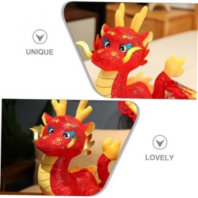 ERINGOGO Poupée Mascotte De Lannée du Dragon Cadeau De Nouvel an Jouet Dragon Nouvel an Peluche du Zodiaque Peluche Dragon D