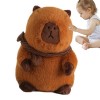 ORTUH Jouet en Peluche Capybara, poupée en Peluche Capybara Mignonne Portant Une écharpe, Oreiller en Peluche Capybara Doux e