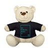 Spreadshirt Créez Votre Propre Nounours Personnalisé avec Texte ou Photo Imprimée Nounours, Taille Unique, Blanc